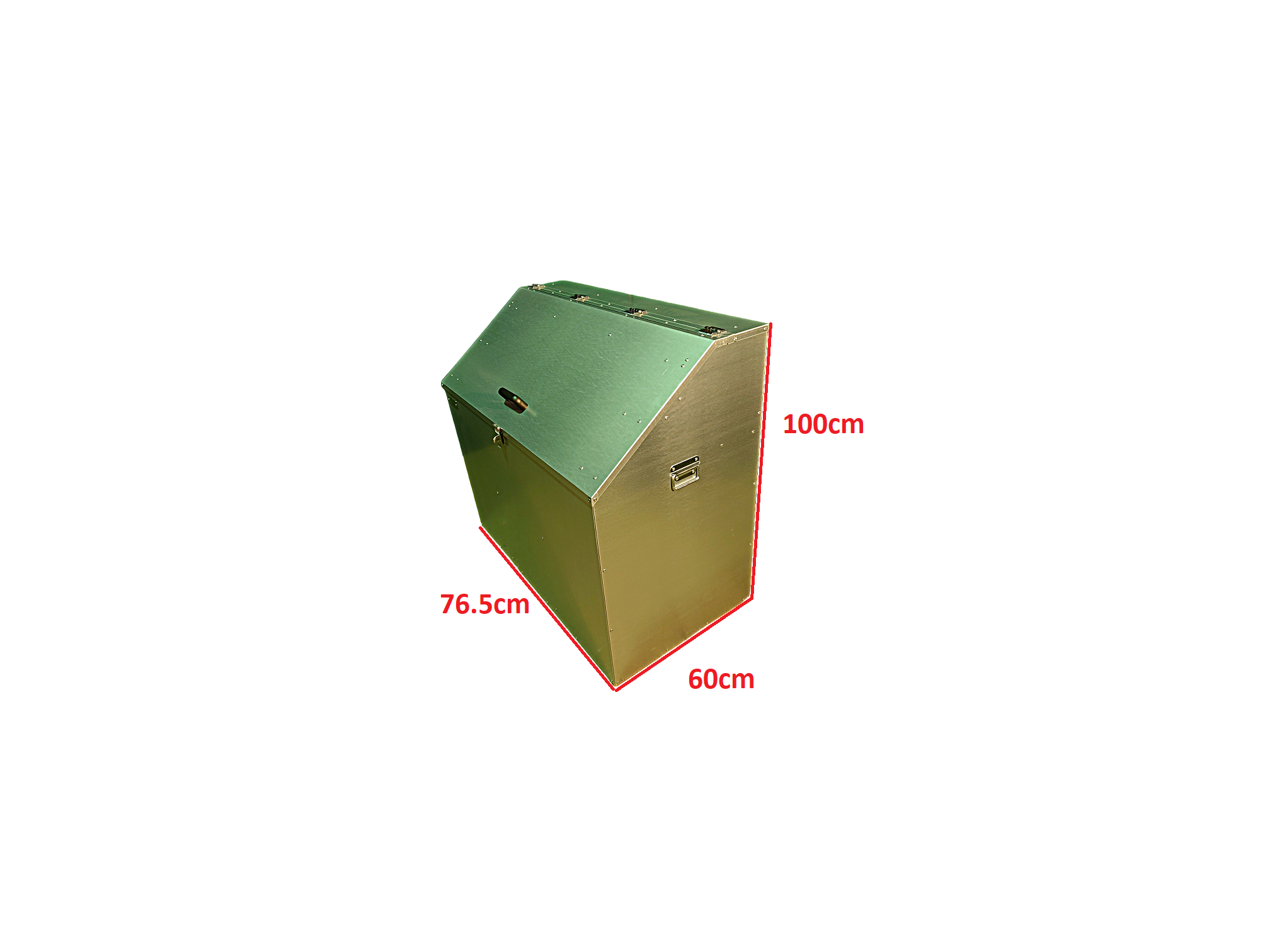 Sloped 2 Compartment Feed Storage bin - Image 5