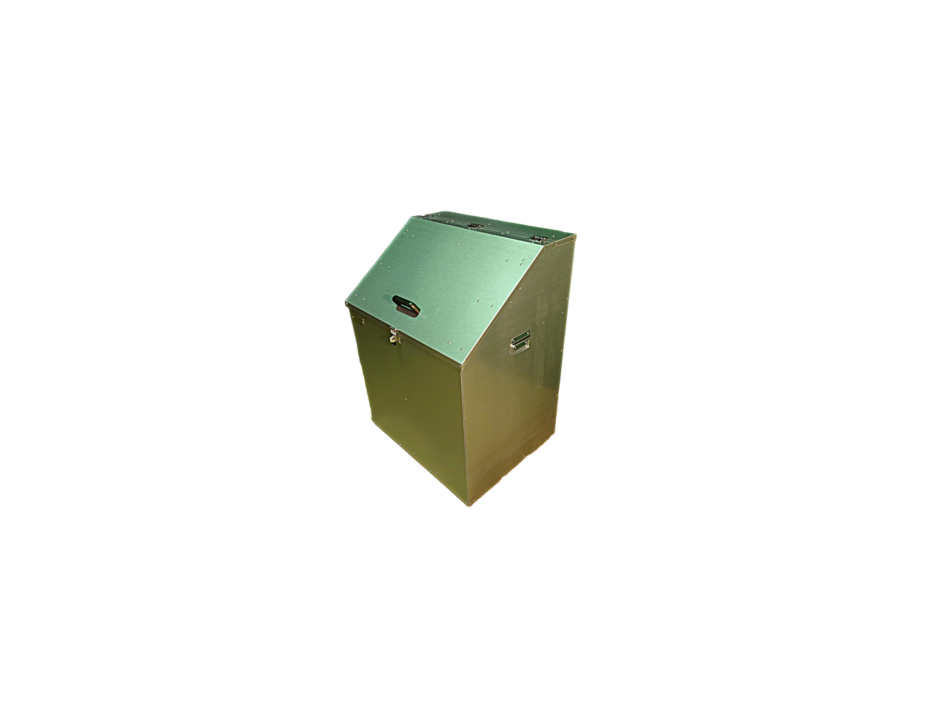 2 compartment sloped feed storage bin