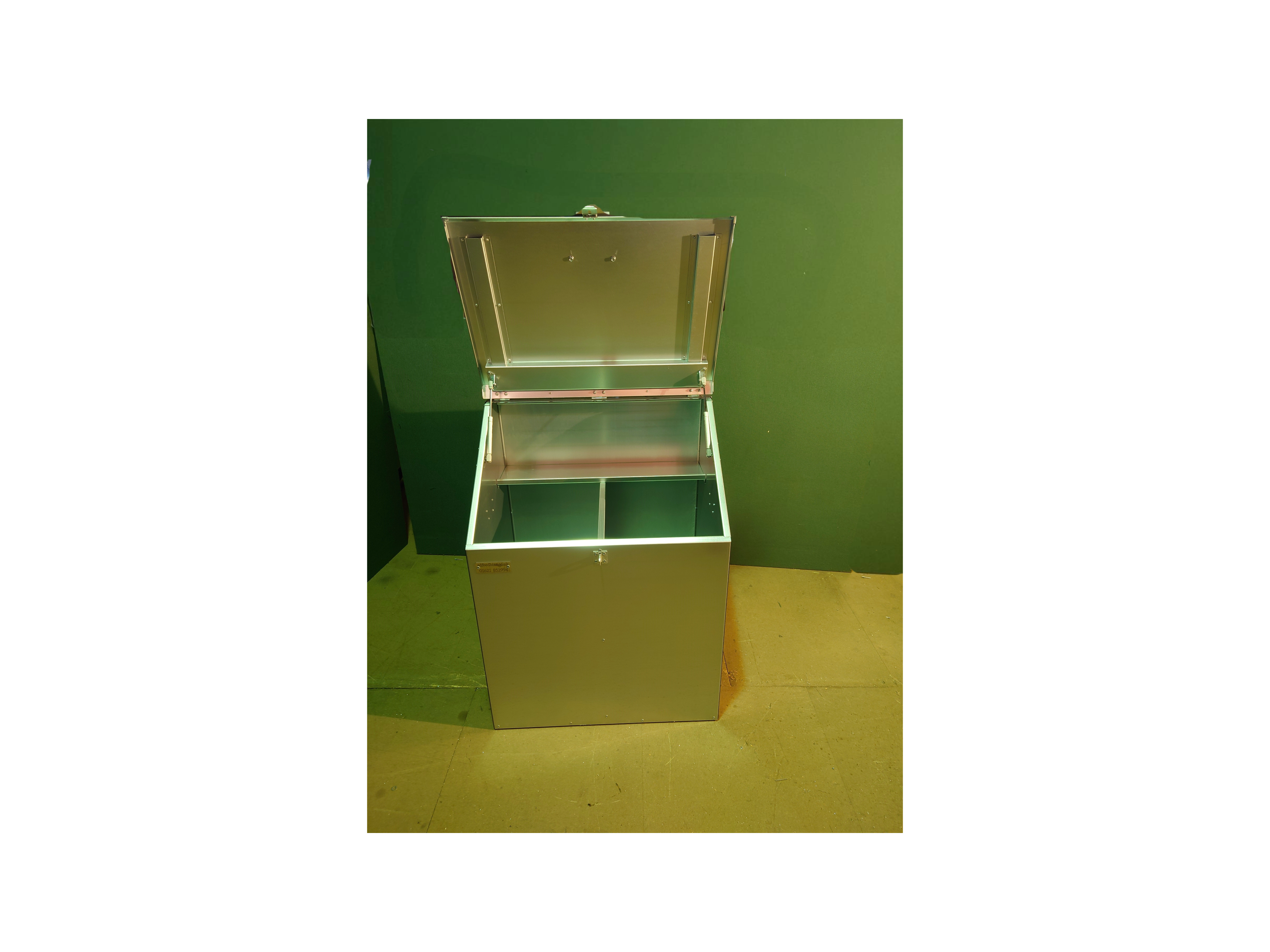 Sloped 2 Compartment Feed Storage bin - Image 4